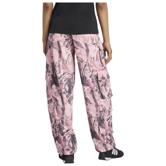 Adidas Γυναικείο παντελόνι φόρμας Leaf Camo Print Satin Cargo Pants